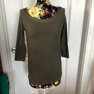 WOLFORD 3/4 Sleeve Crew Neck Pullover